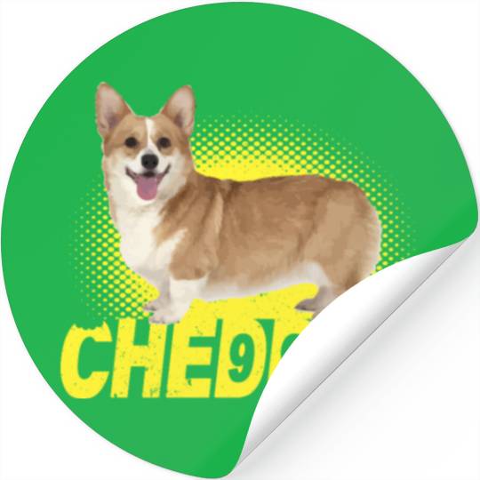 Cheddar Corgi Dog Brooklyn Nine Nine B99 Stickers