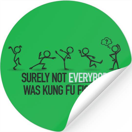 kung fu fighting Stickers