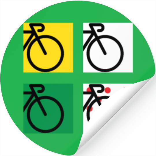 Tour Bike Race in France Stickers