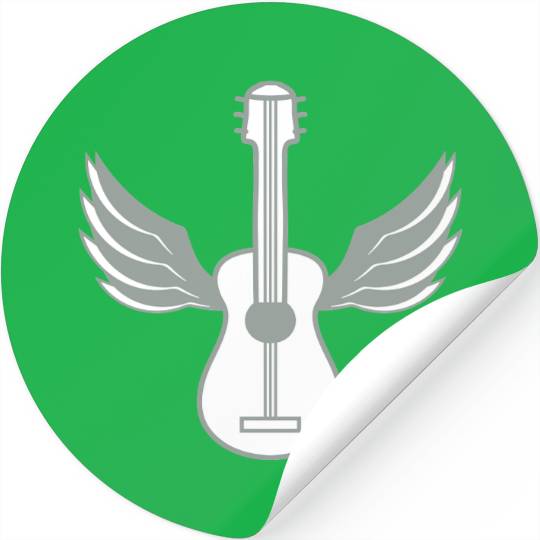 wings fly angel sky cool guitar learn play song co Stickers
