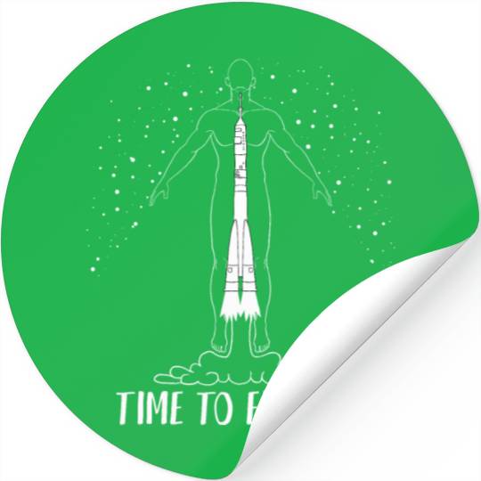 Time To Explore Stickers Space Planets Sci Fi Occupy