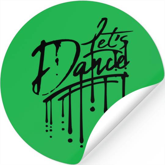 graffiti drops lets dance brush stroke colorful co Stickers