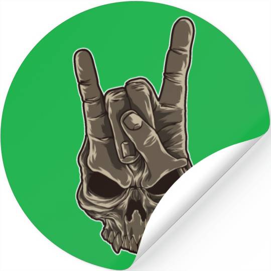 Devil Horns Sign | Heavy Metal Hand Gesture Music Stickers