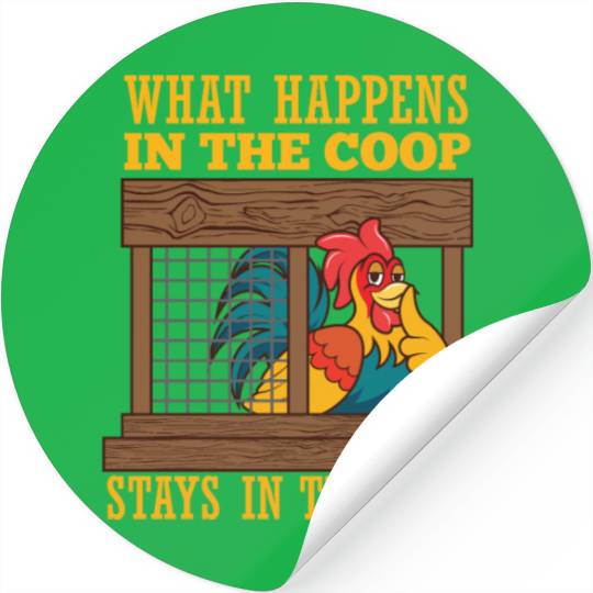 Chicken Coop Poultry Farmer Farm Animal Chickens Stickers
