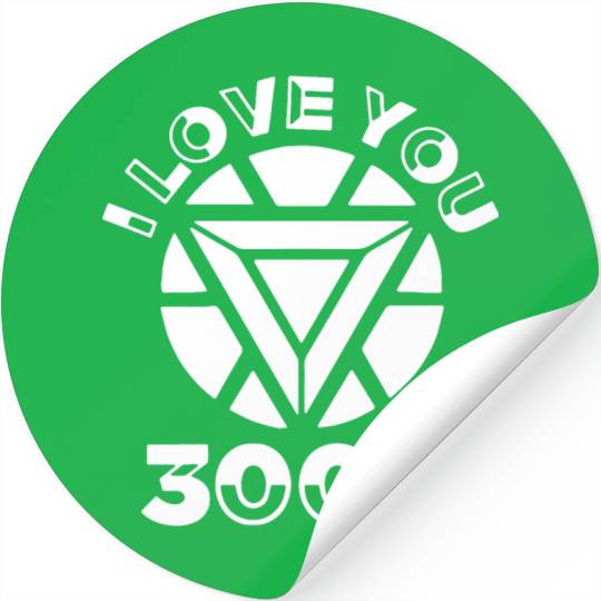 I love you 3000 I am Iron Man marvel film supernat Stickers