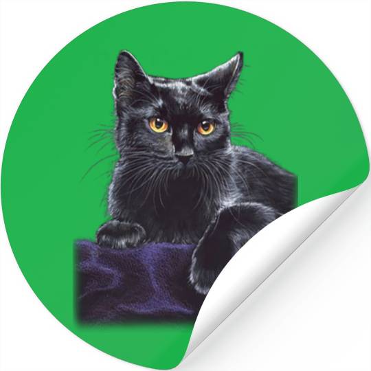 black cat Stickers