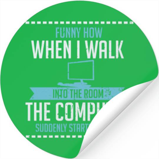 Funny Computer Geek Stickers: Tech Support I Software