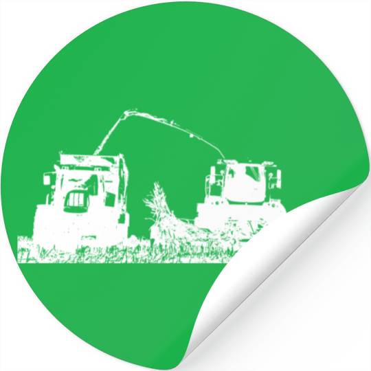 Corn chopper chopping corn harvester farmer Stickers