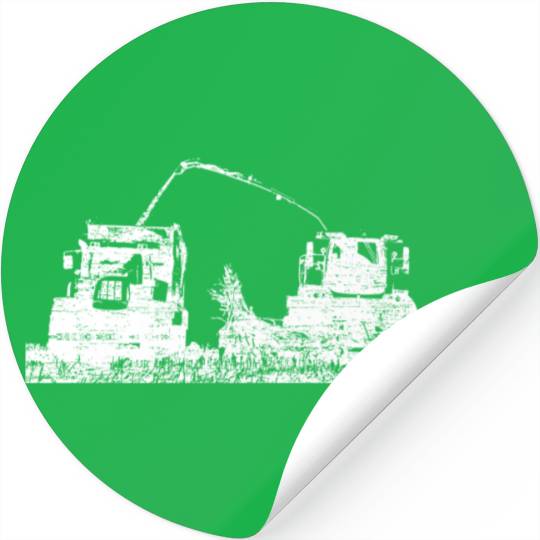 Corn chopper chopping corn harvester farmer Stickers