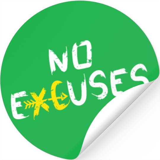 Cross Country Running Runner CC XC Gift No Excuses Stickers