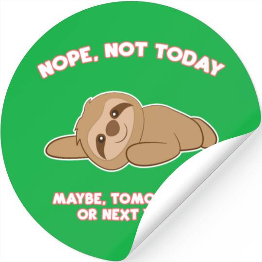 Sloth Animal Stickers