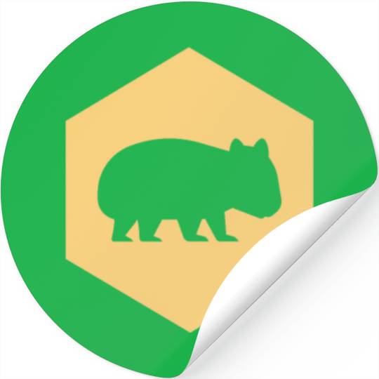 Wombat Australia Animal Welfare Wilderness Gift Stickers