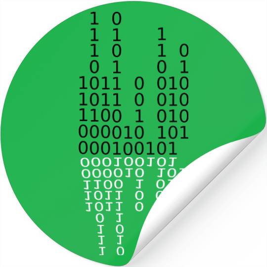 Numbers mirrored mirroring science fiction lines r Stickers