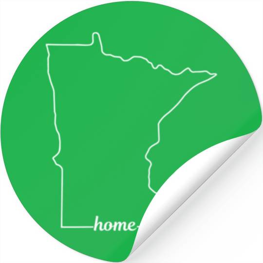 Minnesota State USA Pride Home Stickers