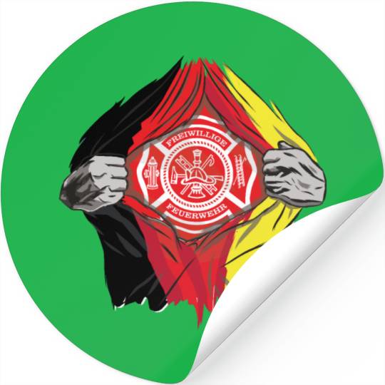 German Volunteer Fire Brigade Firefighter Stickers