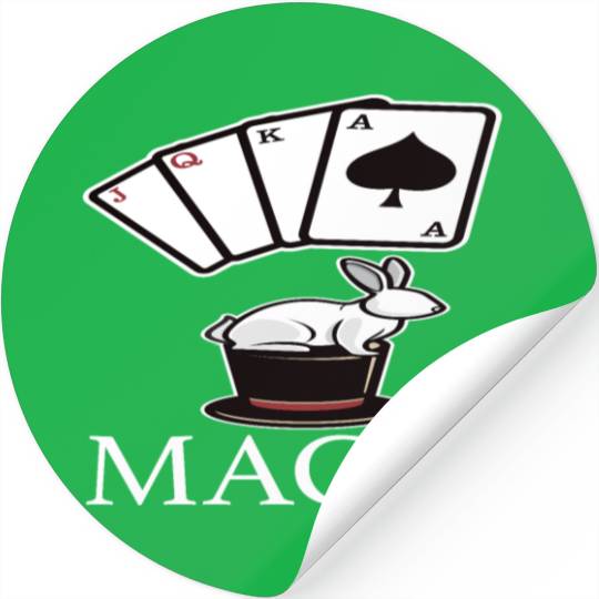 Magic Magic Magic Card Trick Stickers
