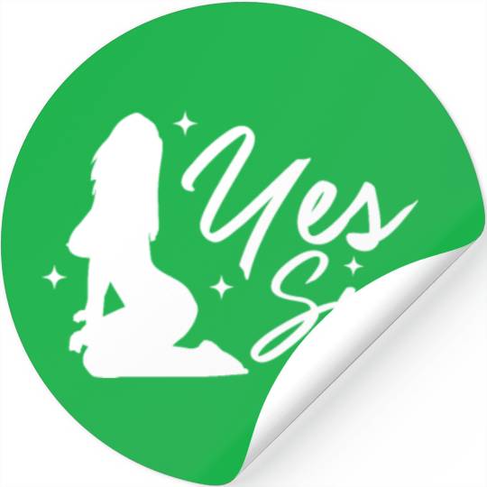 Yes Sir BDSM DDLG Naughty Submissive Kinky sx Stickers