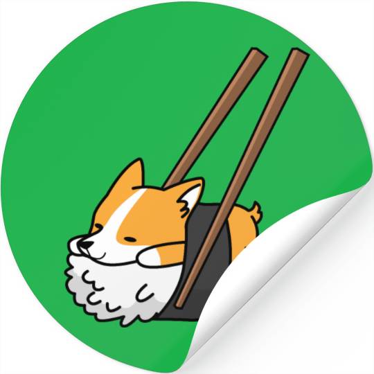 Corgi Sushi Stickers