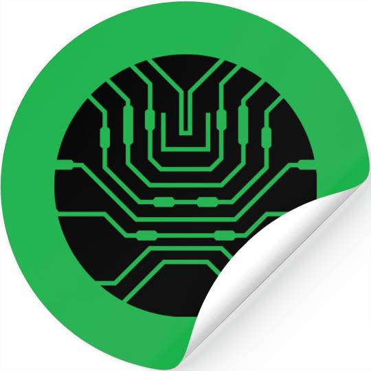 CPU Data Circuit Computer Nerd Electrical Board Stickers