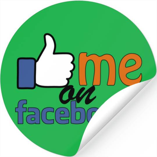 like me on facebook Stickers
