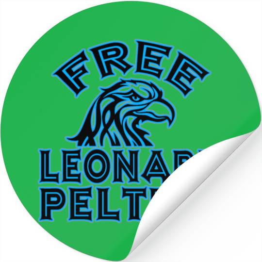 FREE LEONARD PELTIER eagle natives YStone Stickers