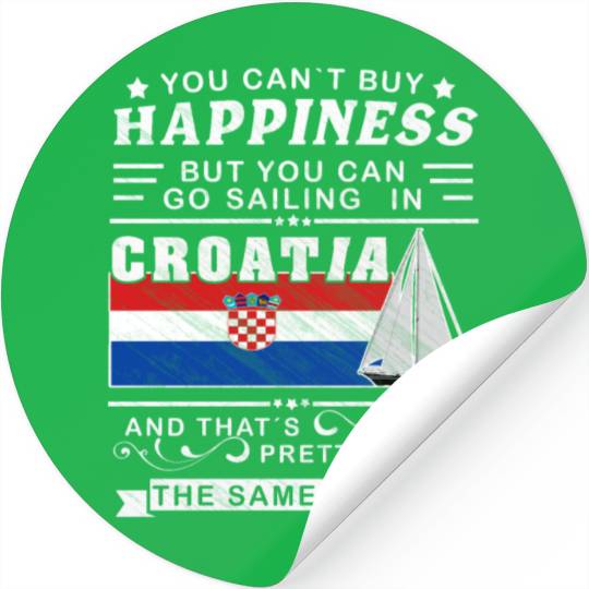 Croatia sailing, sailing ship Mediterranean gift Stickers