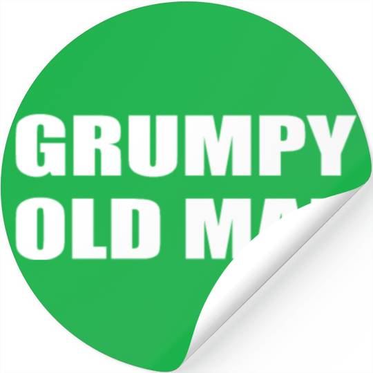 Grumpy Old Man Witty Gym Workout Stickers