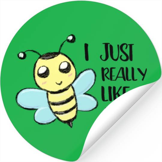 I just really like Bees Love Bee Beekeeper Stickers