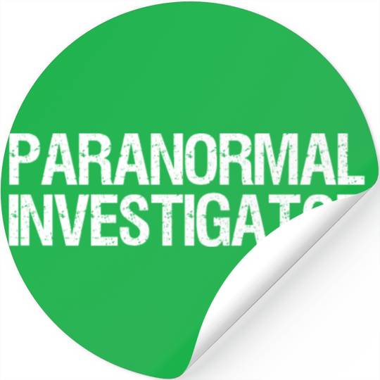Paranormal Investigator Ghost Hunting Stickers
