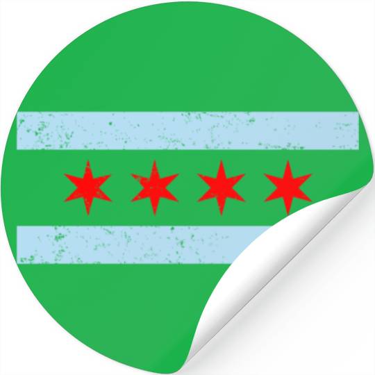 Flag of Chicago Stickers