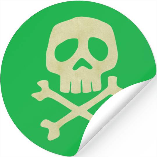 Misfits Style Captain Harlock Skull Crossbones Stickers