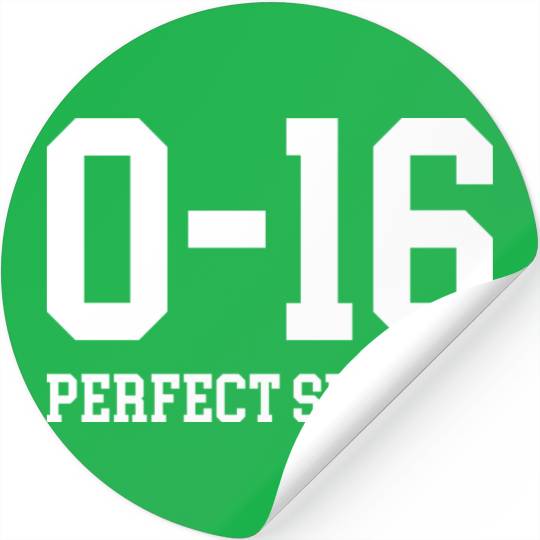 Detroit Lions 0 16 Perfect Season Stickers