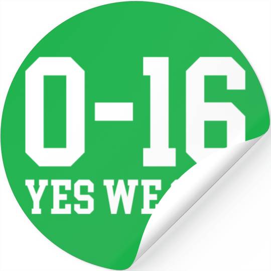 Detroit Lions 0 16 Yes We Can Stickers