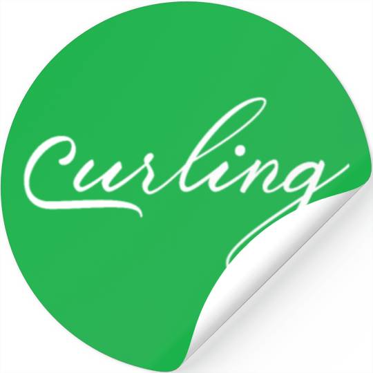 Team Curler Curling Player Curling Winter Sports Stickers