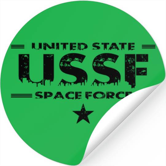Space Force - Black Stickers