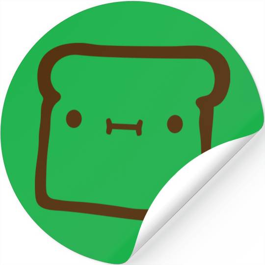 bread toast slice bun sweet cute Stickers