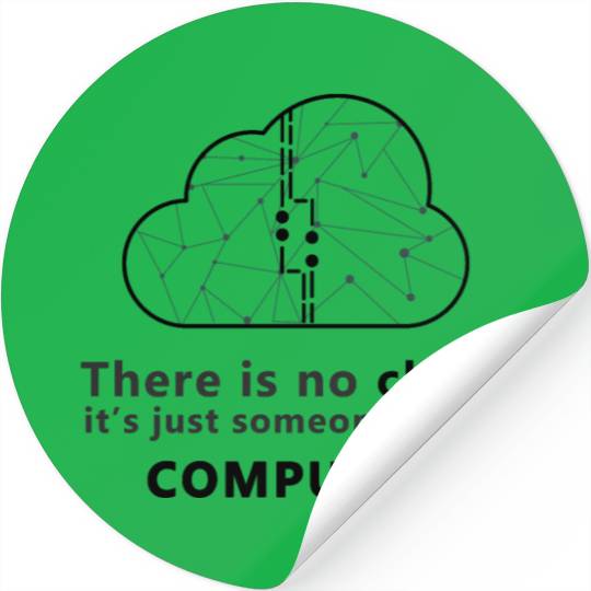 Cloud Computer Funny Stickers