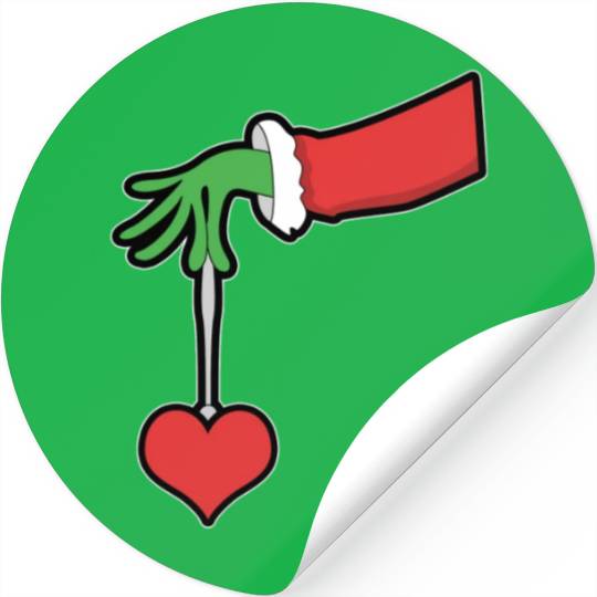 Christmas Heart winter snow family love present Stickers