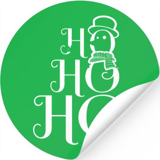 HO HO HO SNOWMAN Stickers