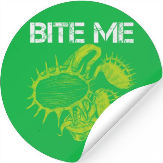 Carnivorous Plant Venus Fly Trap Lover Bite Me Stickers