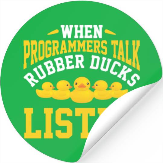 Computer Science Programmer Developer Rubber Duck Stickers