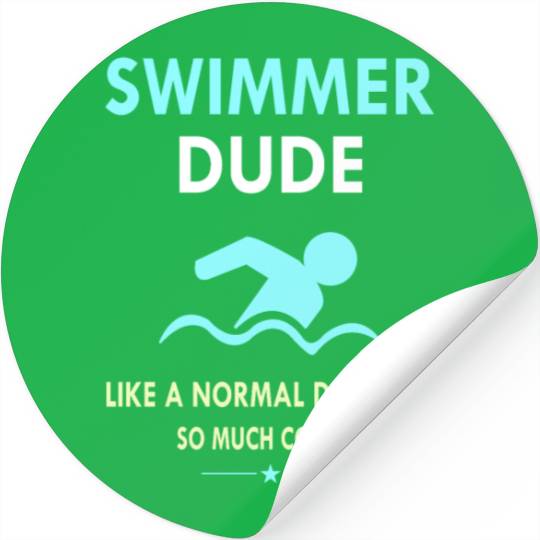 Swimming, Swim, Funny, Swimmer Mom Dad Coach Stickers