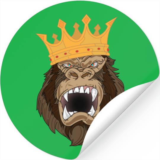 Gorilla Jungle King Stickers