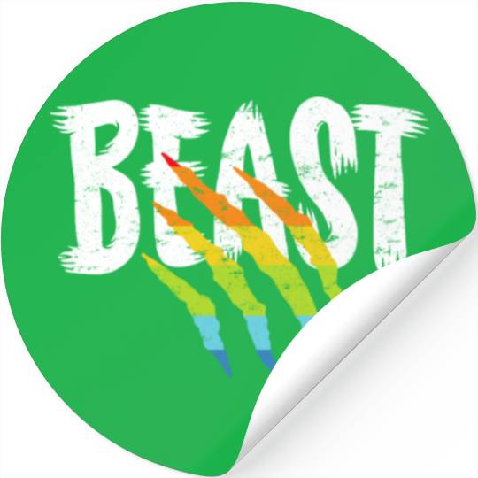 LGBT Rainbow Flag Beast Stickers