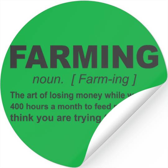 Farmer Definition Stickers