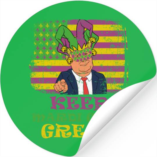 Keep Mardi Gras Great Party Stickers Parade Stickers