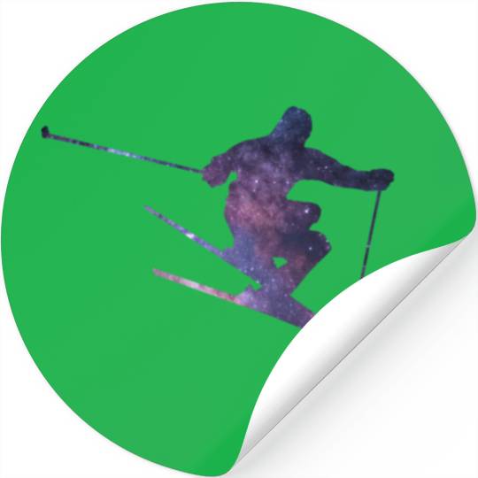 Skiing Stickers