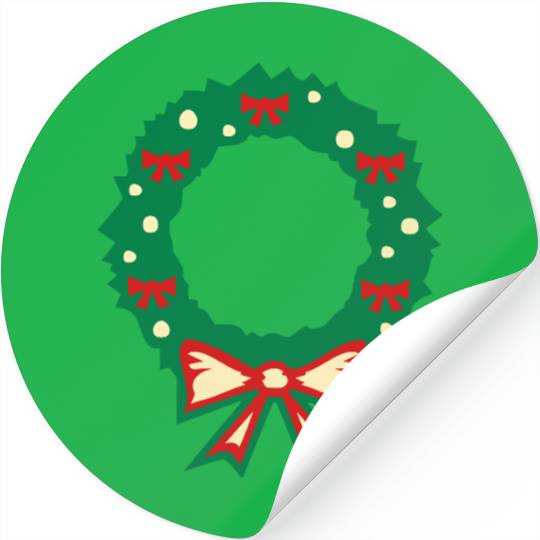 christmas wreath Stickers
