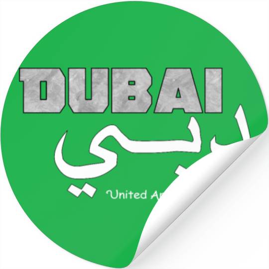 Dubai Elegant United Arab Emirates UAE Clothings Stickers