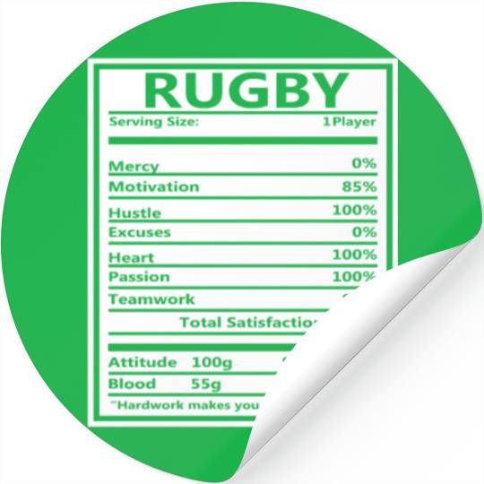 Rugby Definition Rugby Player Gift Stickers